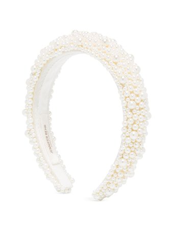 Jennifer Behr Bailey pearl-embellished Headband - Farfetch