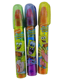 3 Piece Spongebob Squarepants Eraser Set - Childrens Eraser Pens - Homework Supplies