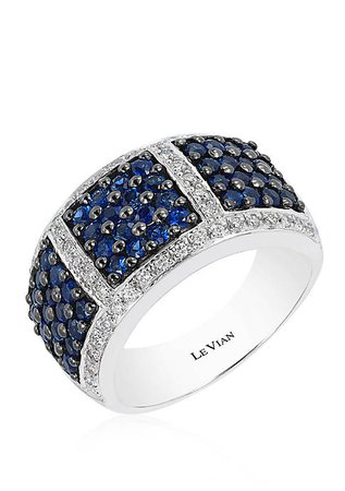 Le Vian® 3/8 ct. t.w. Blueberry Sapphires™ and 1/4 ct. t.w. Vanilla Diamonds® Ring in 14k Vanilla Gold®