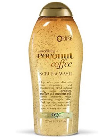 coconut coffee scrub & wash OGX product