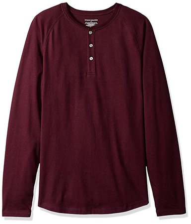 Amazon.com: Amazon Essentials Men's Slim-Fit Long-Sleeve Henley Shirt: Clothing