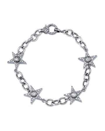 Sheryl Lowe Diamond Star Eternity Bracelet