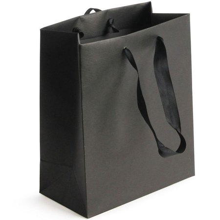 Black Kraft medium gift bag | Paperchase | Paperchase