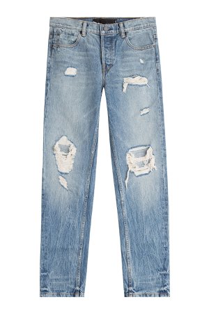 Distressed Straight Jeans Gr. 28