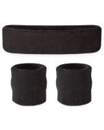 3 Pack black Sweat Bands | Costume Accessories