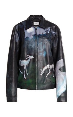 Coperni Women's Dall-E Printed Faux Leather Jacket | Smart Closet