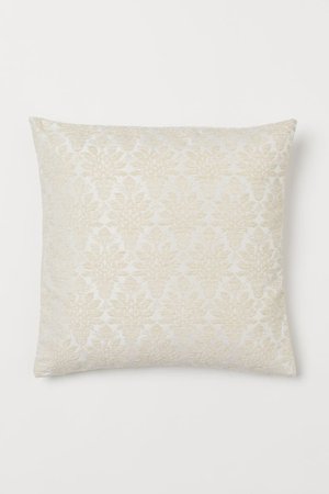 Jacquard-pattern Cushion Cover - Natural white - Home All | H&M US