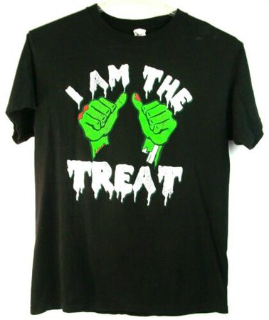 I Am The Treat Funny Halloween Horror Psychobilly Punk Metal Shirt Size Medium | eBay