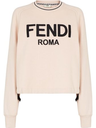 Fendi Fendi Roma bow-embellished Sweatshirt - Farfetch
