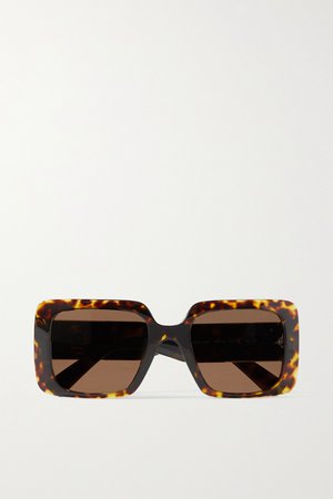 Tortoiseshell Oversized square-frame tortoiseshell acetate sunglasses | Versace | NET-A-PORTER
