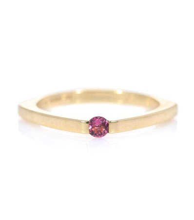 Aliita - Aro Escondida 9kt gold ring with pink tourmaline | mytheresa.com