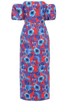 Adelita off-the-shoulder floral-print cotton-poplin maxi dress | BORGO DE NOR | Sale up to 70% off | THE OUTNET