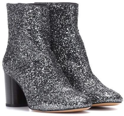 Ritza glitter-coated ankle boots