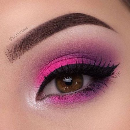 Pink & Black Eye Makeup