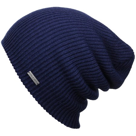 Womens Slouchy Beanie - The Forte - Navy Beanie Hat - King and Fifth Supply Co.