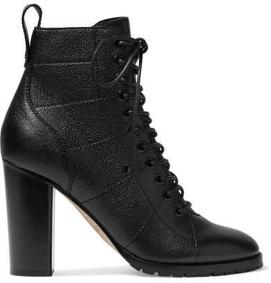 Cruz 95 Textured-leather Ankle Boots - Black