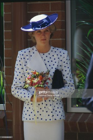 British royal Diana, Princess of Wales , wearing a white outfit with... News Photo - Getty Images