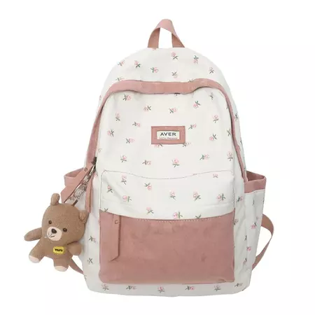 Kawaii Pattern Laptop Backpack - Shoptery