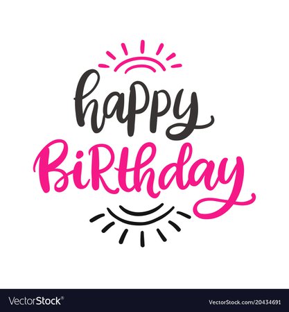 Happy birthday to you poster template Royalty Free Vector