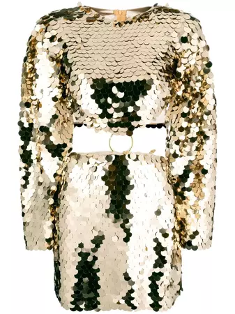 NEW ARRIVALS sequin-embellished Minidress - Farfetch