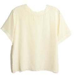 COS Ivory Silk Blouse