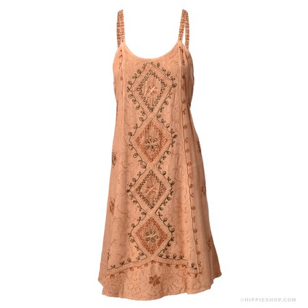 Gypsy Girl Embroidered Dress - The Hippie Shop