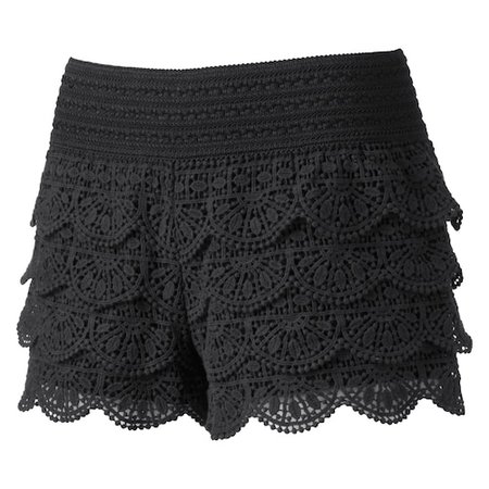 lace mini shorts