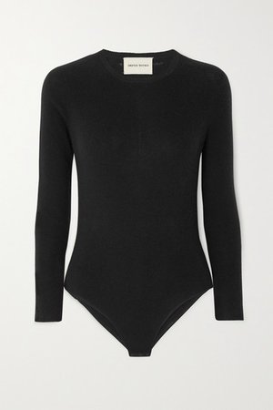 Cashmere-blend Bodysuit - Black