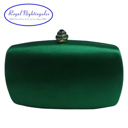 Online Shop Elegant Hard Box Clutch Silk Satin Dark Green Evening Bags for Matching Shoes and Womens Wedding Prom Evening Party | Aliexpress Mobile