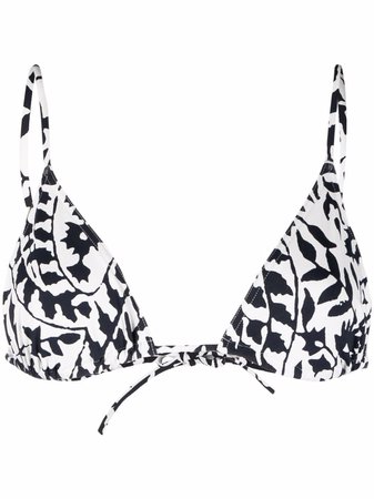 ERES Zohra leaf-print Bikini Top - Farfetch