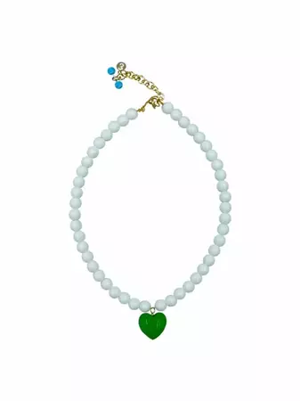 Pearl Shell Love Sick Necklace_Green | W Concept
