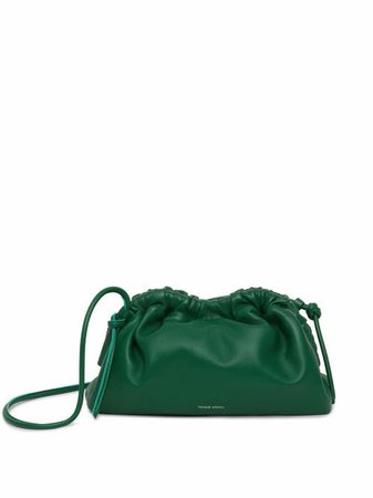 Shop Mansur Gavriel Cloud leather clutch bag with Express Delivery - FARFETCH
