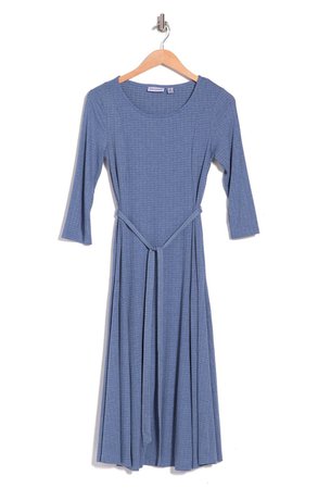 NINA LEONARD Sylvia Belted Knit Midi Dress | Nordstromrack