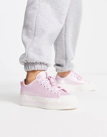 adidas Originals Nizza platform sneakers in pink | ASOS