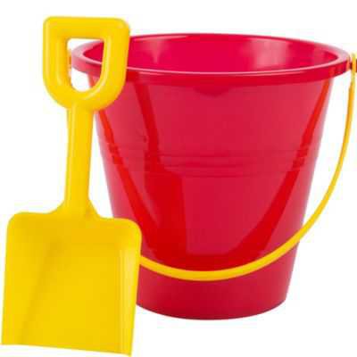 Red Pail and Yellow Shovel