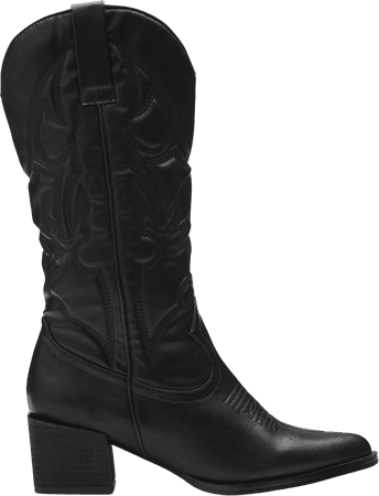 black cowboy boot