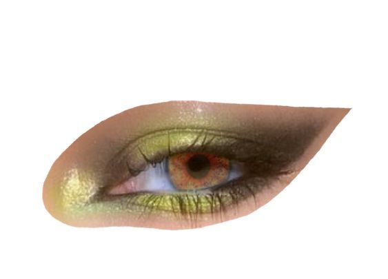 brown amber eye green yellow eye makeup eyeshadow look