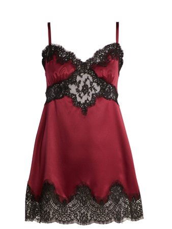 Silk and lace slip dress | Dolce & Gabbana | MATCHESFASHION.COM UK