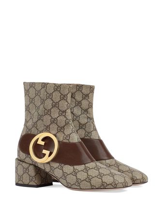 Gucci Blondie GG Supreme ankle-boots - Farfetch