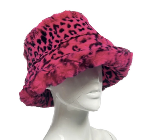 pink cheetah hat