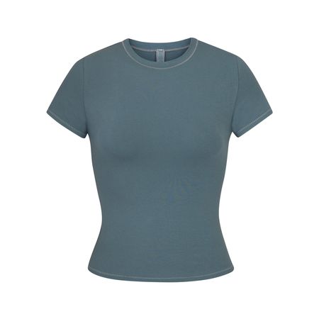 Cotton Jersey T-Shirt - Kyanite| SKIMS