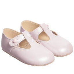 Early Days - Pink Leather 'Alex' Pre-Walker Shoes | Childrensalon