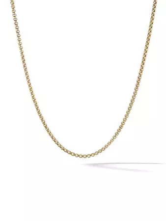 David Yurman 18kt Yellow Gold Box Chain Necklace - Farfetch