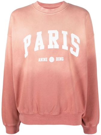 ANINE BING Paris Cotton Sweatshirt - Farfetch