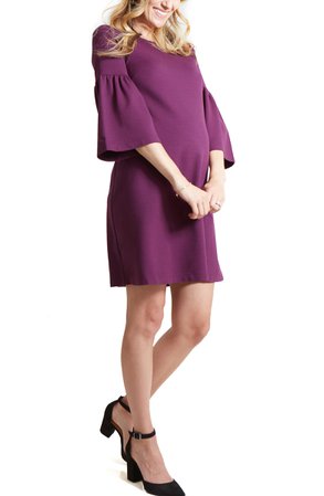 Bell Sleeve Ponte Knit Maternity Dress INGRID & ISABEL®
