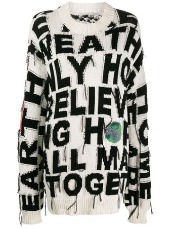 Stella McCartney Oversized Slogan Jumper - Farfetch