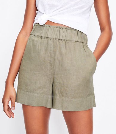 Lou & Grey Linen Pull On Shorts