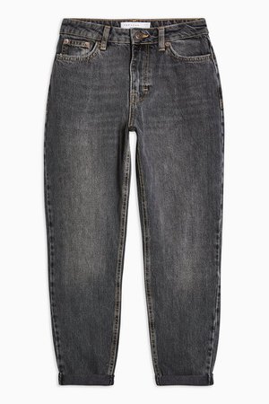 PETITE Washed Black Mom Jeans | Topshop grey