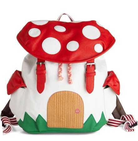 mushroom house backpack