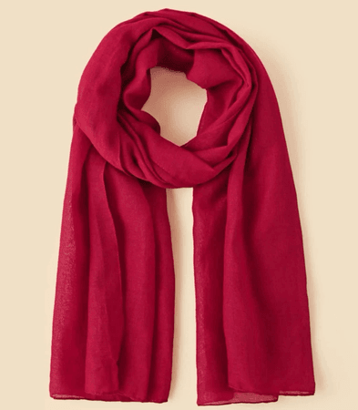 red scarf